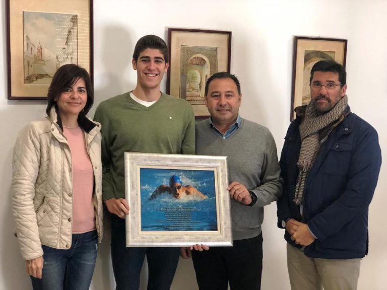 Recepción a Javier Chacón en el Ayuntamiento de Mairena