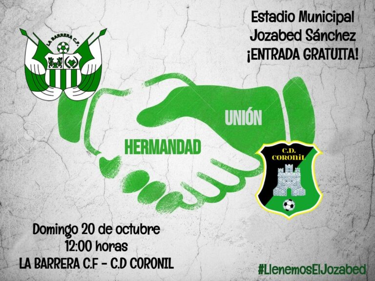 Entrada gratis este domingo para ver a La Barrera contra el Coronil
