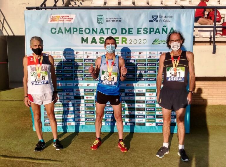 Rafael Rico, medalla de oro en 800 metros en el campeonato de España máster