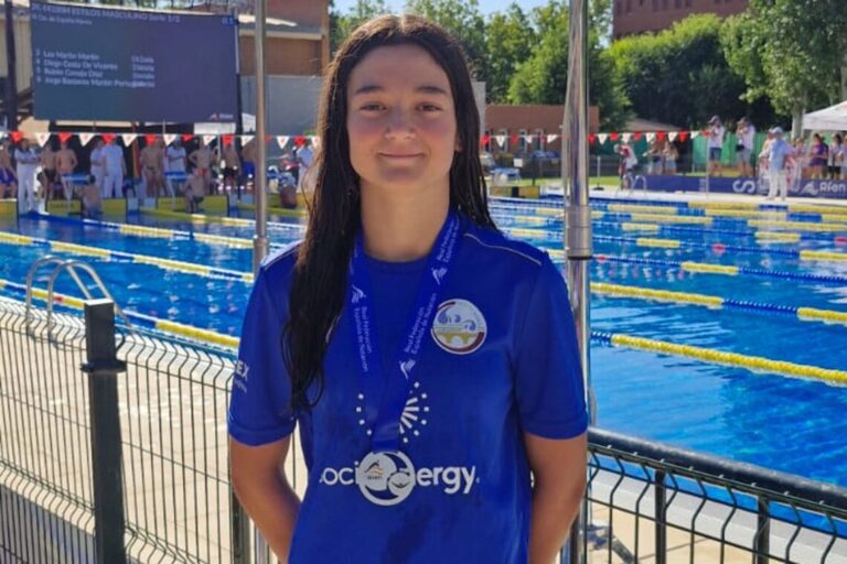Paulina Sánchez, subcampeona de España en 50 metros espalda