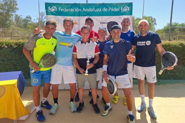 El equipo veterano de pádel de Oromana se hace de oro en la Copa Provincial de la Liga FAP