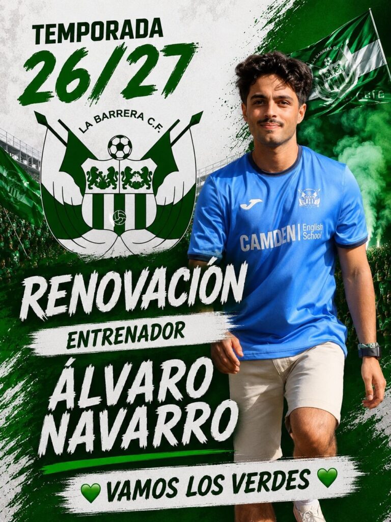 Álvaro Navarro continuará en el banquillo de La Barrera