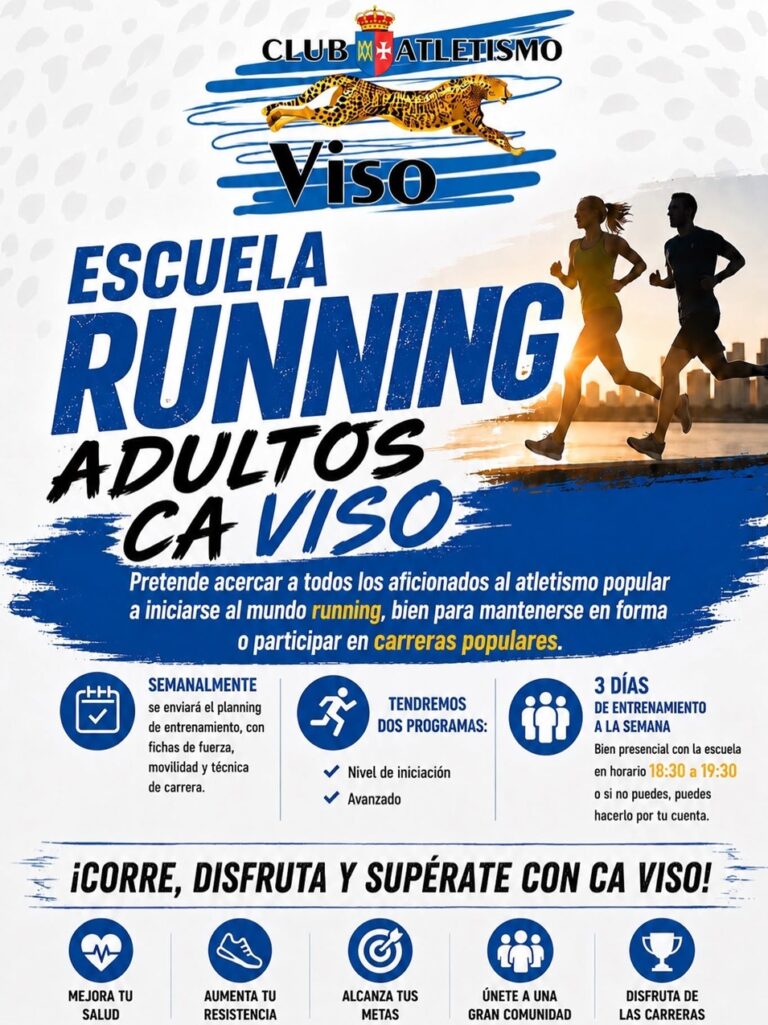 El CA Viso pone en marcha una escuela de atletismo para adultos